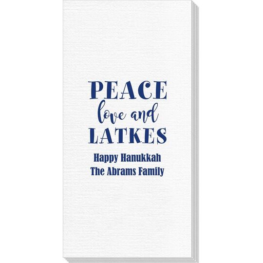 Peace Love And Latkes Deville Guest Towels